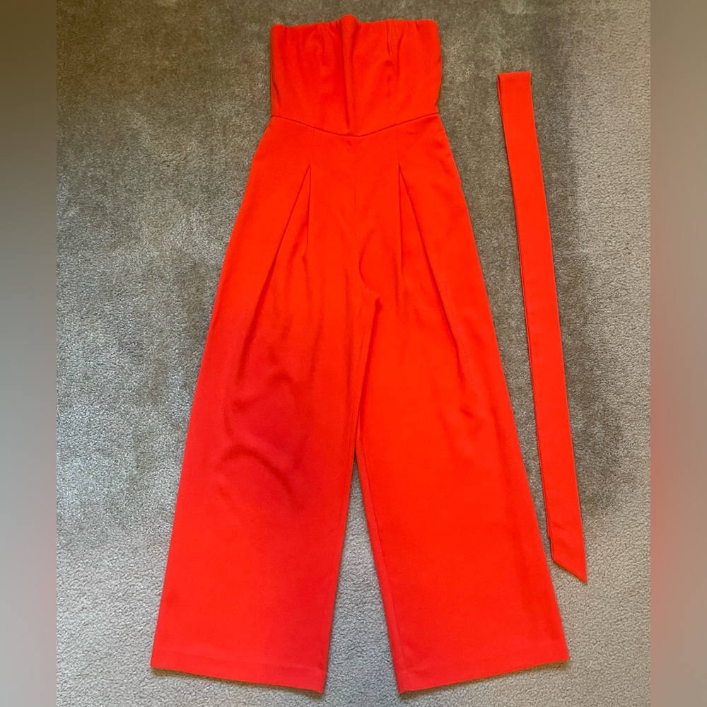NBD Plateau Jumpsuit in Red-Orange